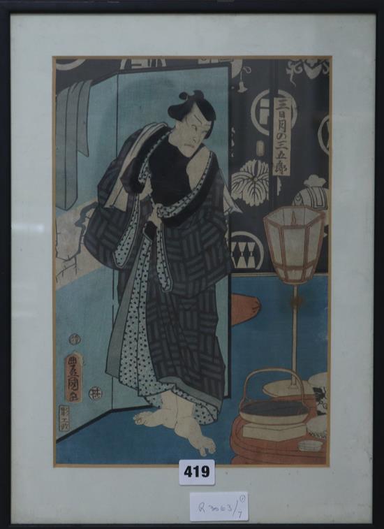 A Toyokuni Japanese woodblock print